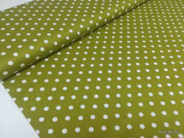Baumwolle Webware große Punkte grün. 100% Baumwolle, 150cm breit.

