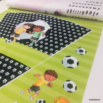 Schultüte Soccer grün French Terry Panel 