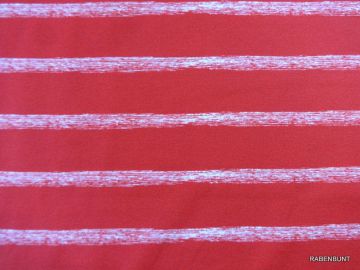 Baumwolljersey Sea Stripes Streifen rot 