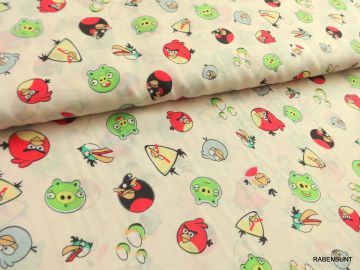 Popeline Polyester angry Birds.  